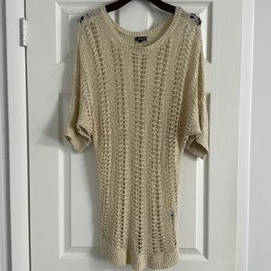 Express gold long sweater/top